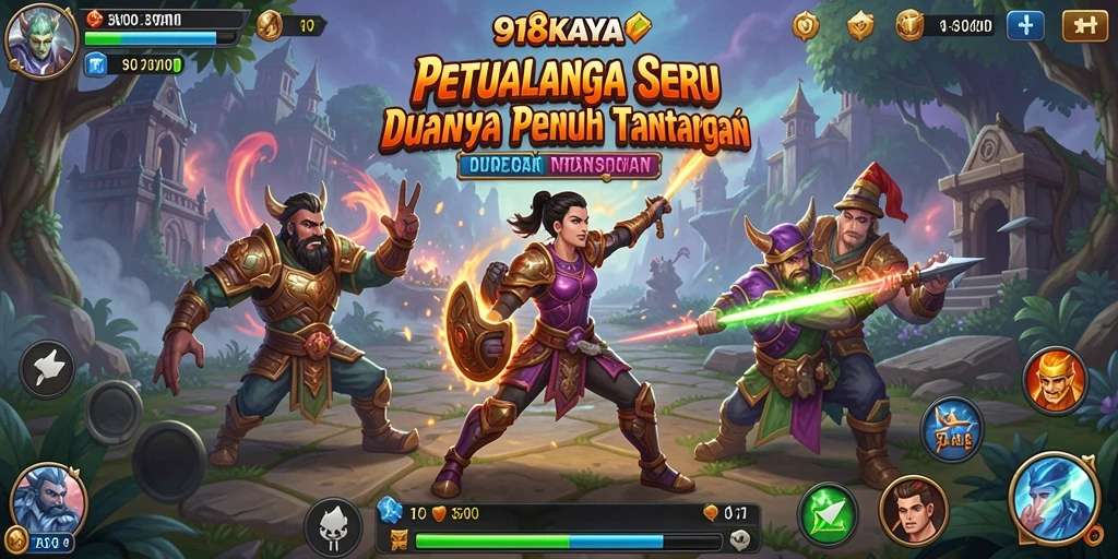 Screenshot gameplay petualangan di 918KAYA dengan karakter dan dunia yang menakjubkan.