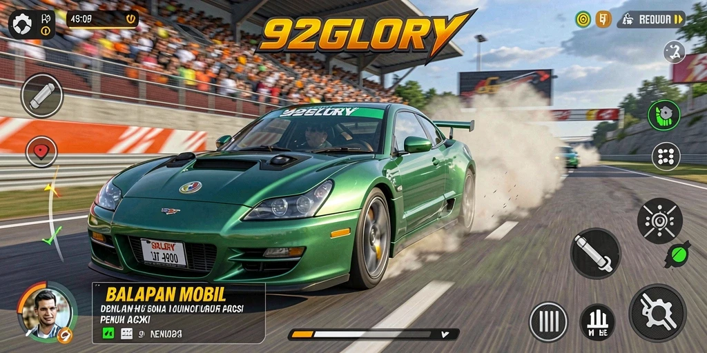 Screenshot dari gameplay seru dalam 92GLORY.