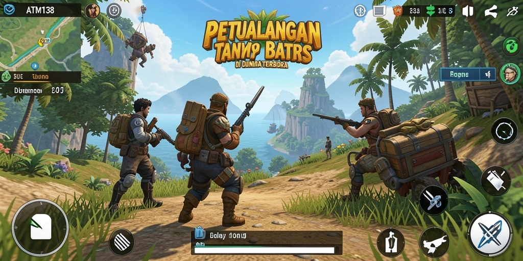Gameplay ATM138 menunjukkan petualangan seru di dunia terbuka.