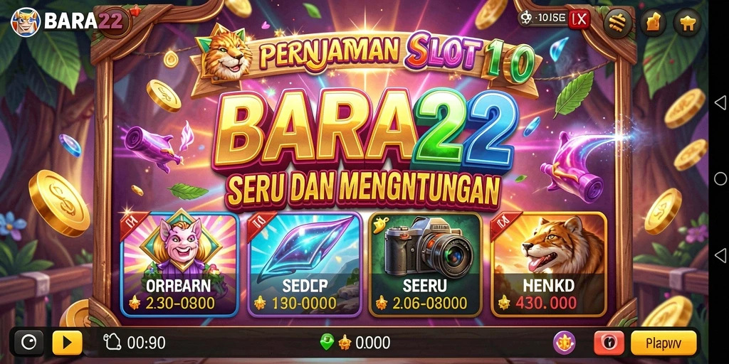 Screenshot gameplay BARA22 yang menunjukkan aksi seru Slot.