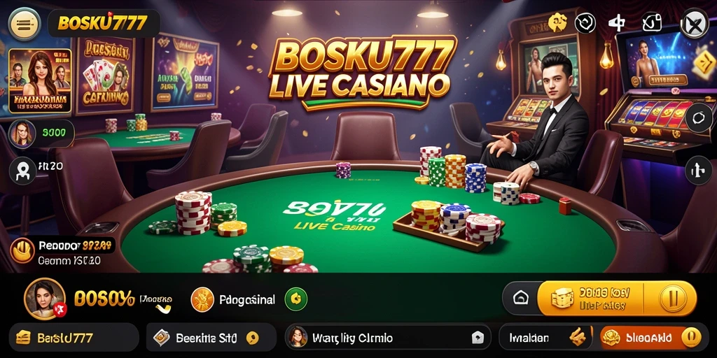 Gameplay seru dan interaktif di BOSKU777 Live Casino.
