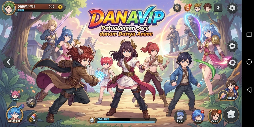 Tampilan gameplay yang menakjubkan dalam DANAVIP.