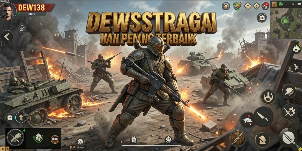 Tampilan gameplay DEWI138 dengan pertempuran strategi yang menarik.