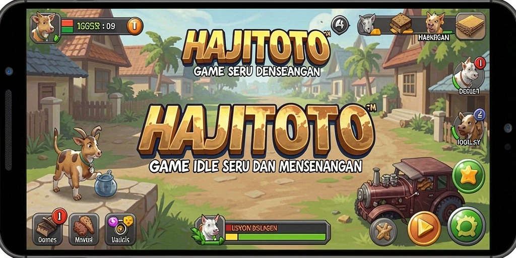 Screenshot gameplay <strong>HAJITOTO</strong> menampilkan aksi pengumpulan sumber daya yang menghibur.