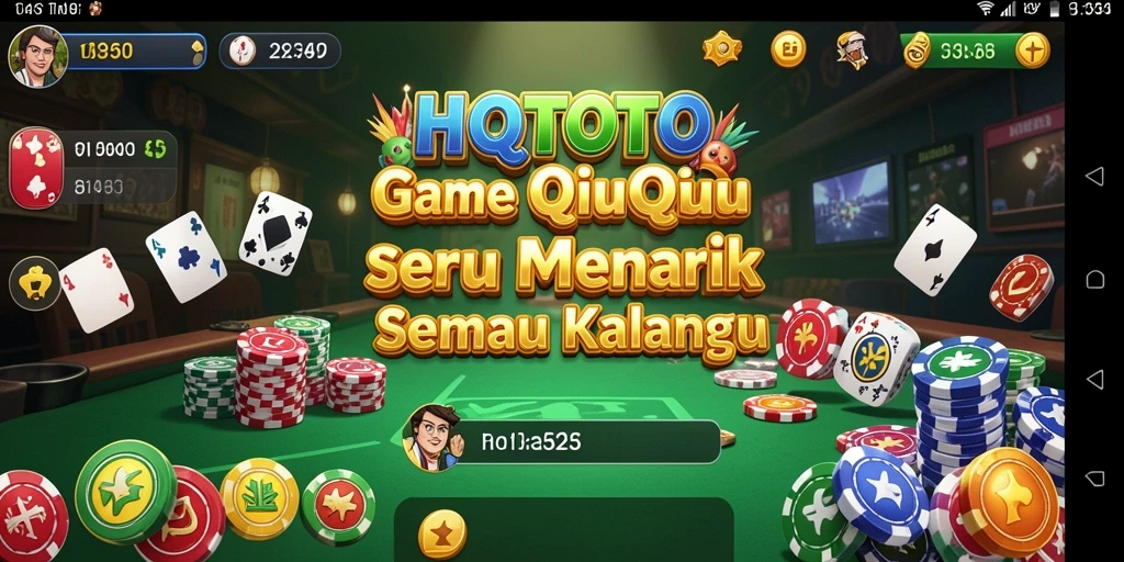 Screenshot gameplay QiuQiu HQTOTO yang seru dan menantang.