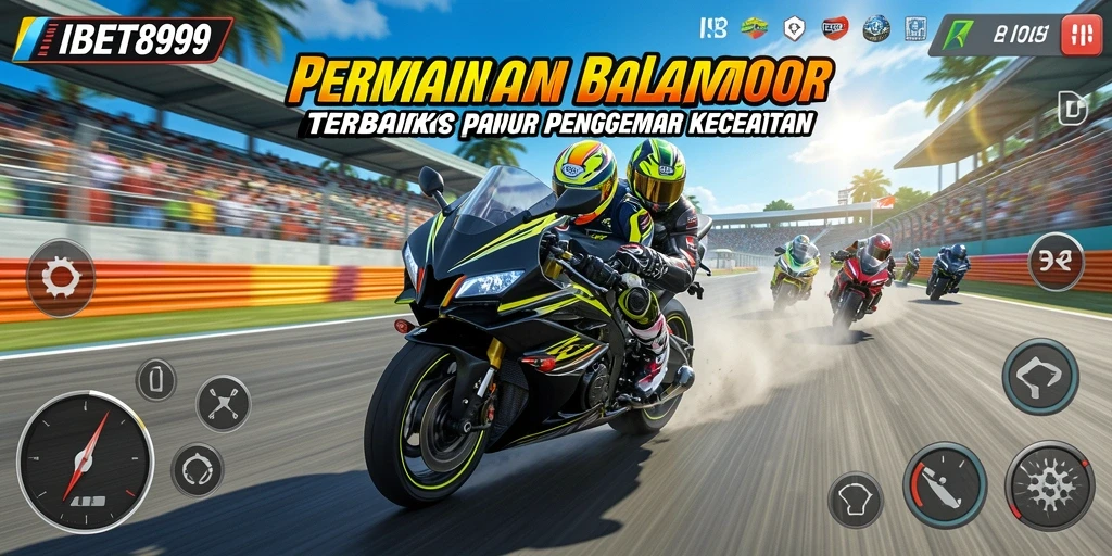 Screenshot IBET899 menampilkan aksi balap motor yang mendebarkan.