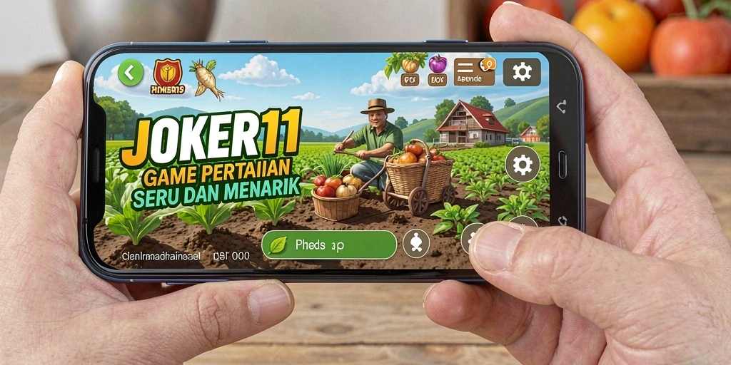 Tangkapan layar gameplay <strong>JOKER11</strong> menampilkan aktivitas pertanian yang menarik dan interaksi sosial antara pemain.