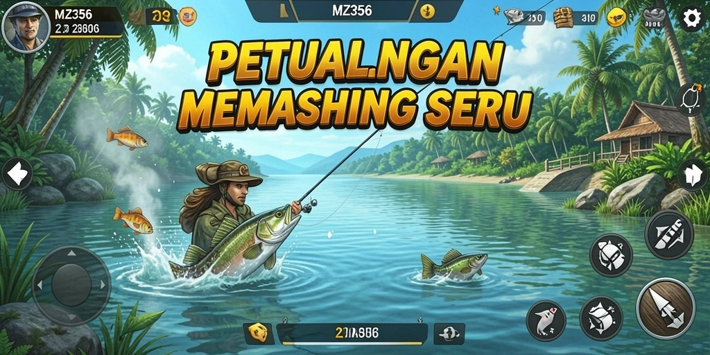 Tampilan mendebarkan dari pengalaman memancing di MZ356.