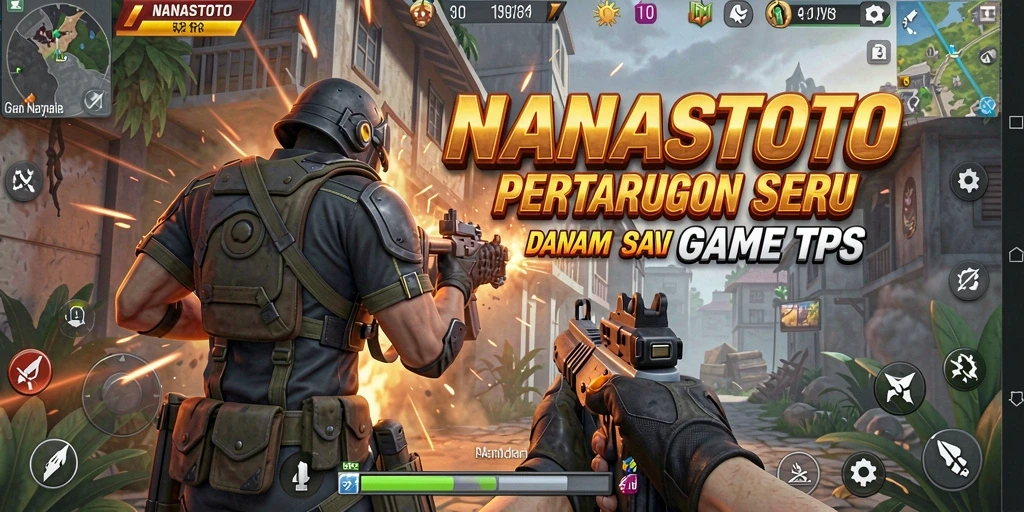 Tangkapan layar utama <strong>NANASTOTO</strong> menunjukkan aksi pertempuran seru di arena.