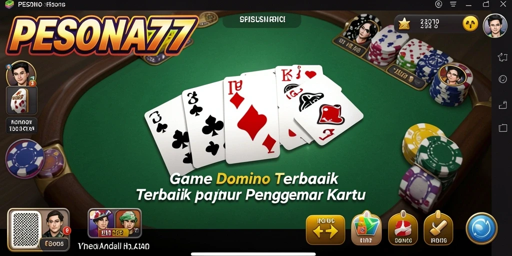 Tampilan gameplay seru dalam PESONA77 menampilkan aksi domino.