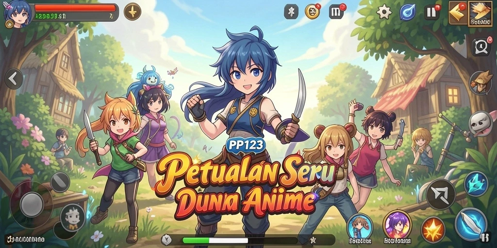 Tampilan seru gameplay PP123 yang mendebarkan dan penuh warna.