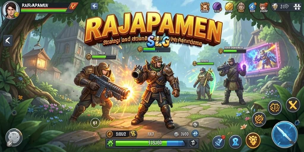 Screenshot utama menunjukkan aksi seru dalam gameplay RAJAPAMEN.