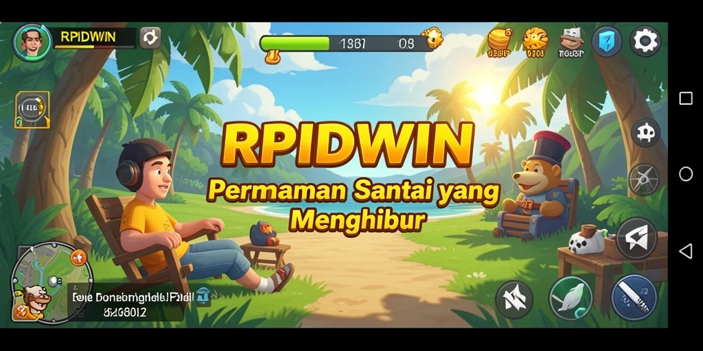 Tangkapan layar utama RPIDWIN menampilkan berbagai tantangan gameplay yang seru.