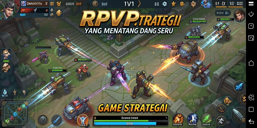 Screenshot gameplay RPVIP1 menampilkan aksi strategis yang intens.