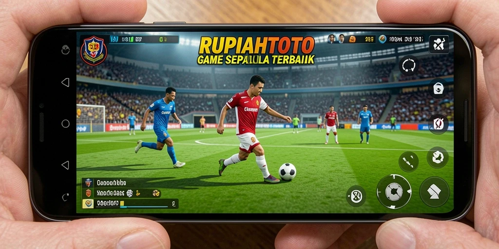 Tampilan gameplay RUPIAHTOTO dengan aksi pemain di lapangan.