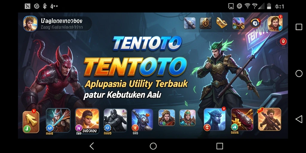 Tampilan antarmuka TENTOTO yang intuitif dan sederhana.