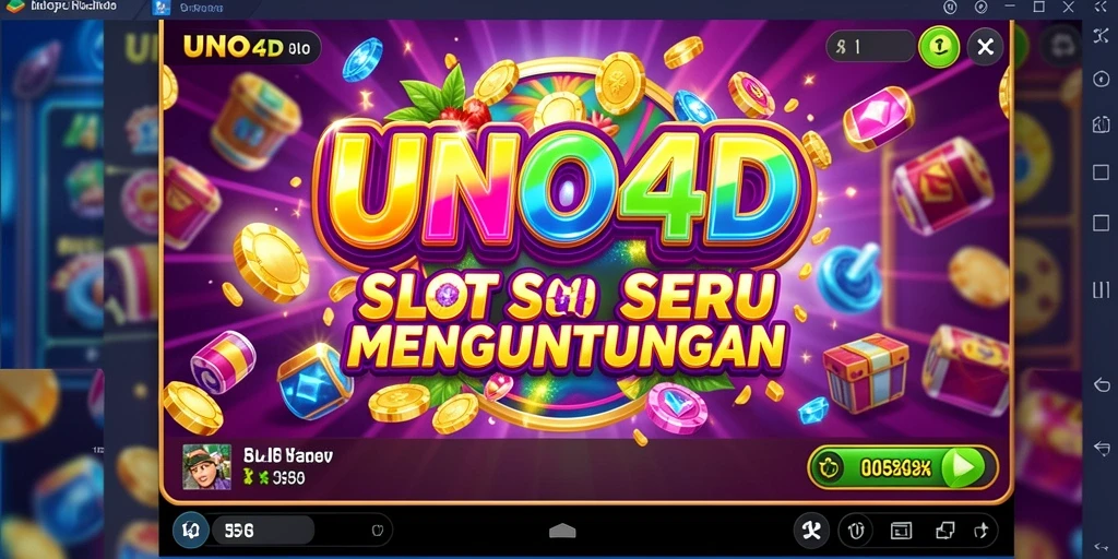 Gameplay slot di UNO4D yang penuh warna dan mengasyikkan.