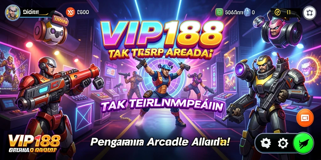 Screenshot VIP188 menampilkan aksi seru dalam permainan Arcade.