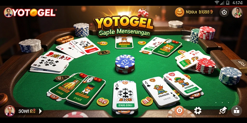 Screenshot YOTOGEL menampilkan gameplay Gaple yang seru dan interaktif.